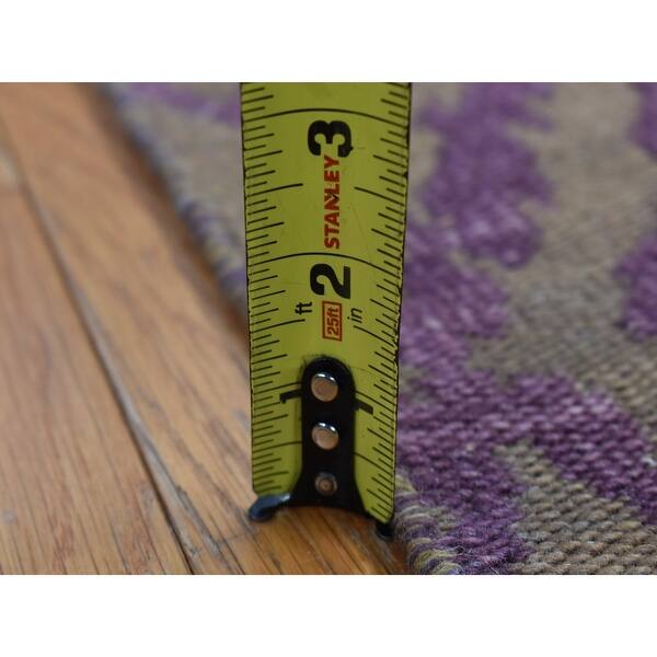 Shahbanu Rugs Camel Brown, Pure Wool, Hand Knotted, Flat Weave